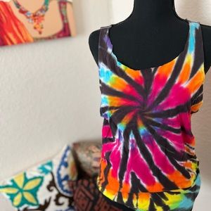 Hand Cut Tie Dye Tank Top